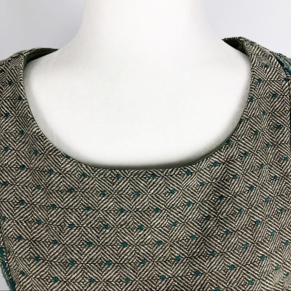 New Coconinno Vintage Berkeley Sleeveless Sweater Dress Size XL Green Wool - Picture 5 of 16